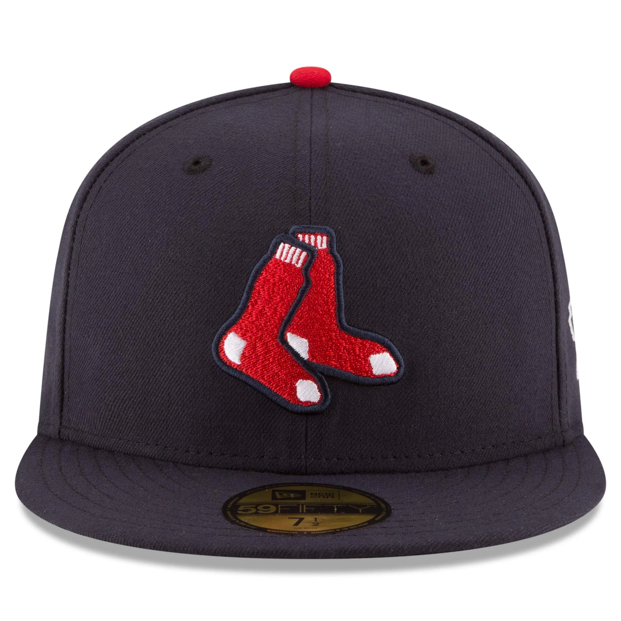 Men's Boston Red Sox New Era Navy Alternate Game Authentic Collection On-Field 59FIFTY Fitted Hat