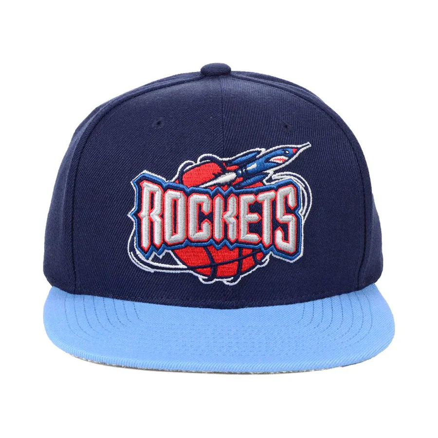 Men's Mitchell & Ness Houston Rockets Hardwood Classics 2 Tone Adjustable Snapback Hat