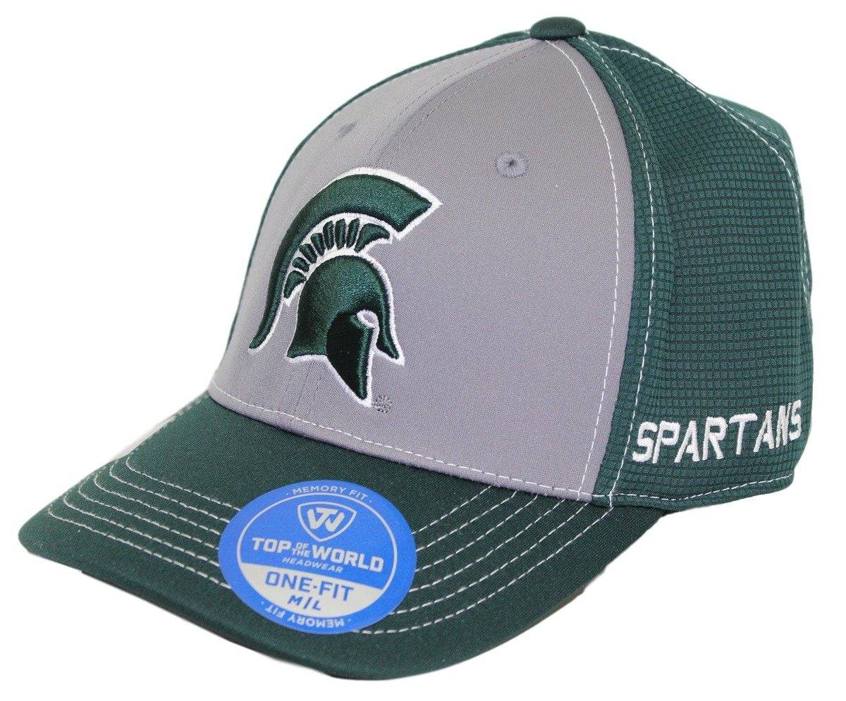Top of the World Michigan State Spartans Two-Tone Dynamic Memory Fit Flex Fit Hat