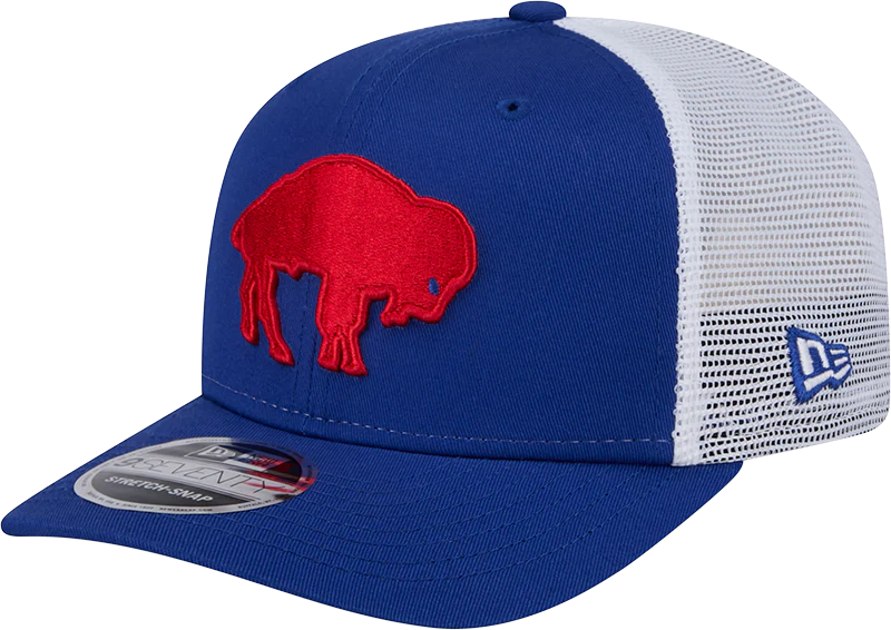 Buffalo Bills New Era Royal Throwback 9SEVENTY Trucker Adjustable Hat