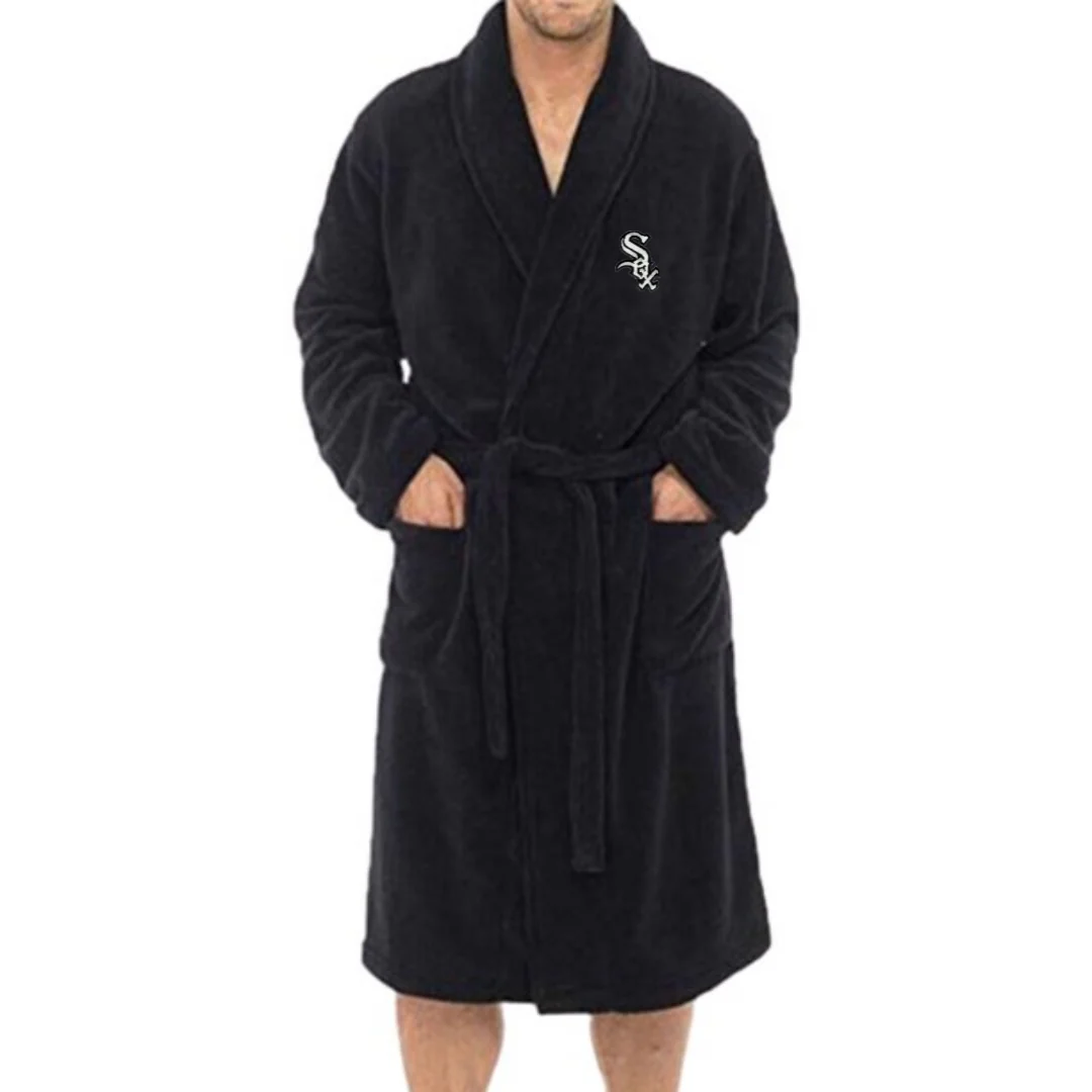 Men's Chicago White Sox Black Bathrobe