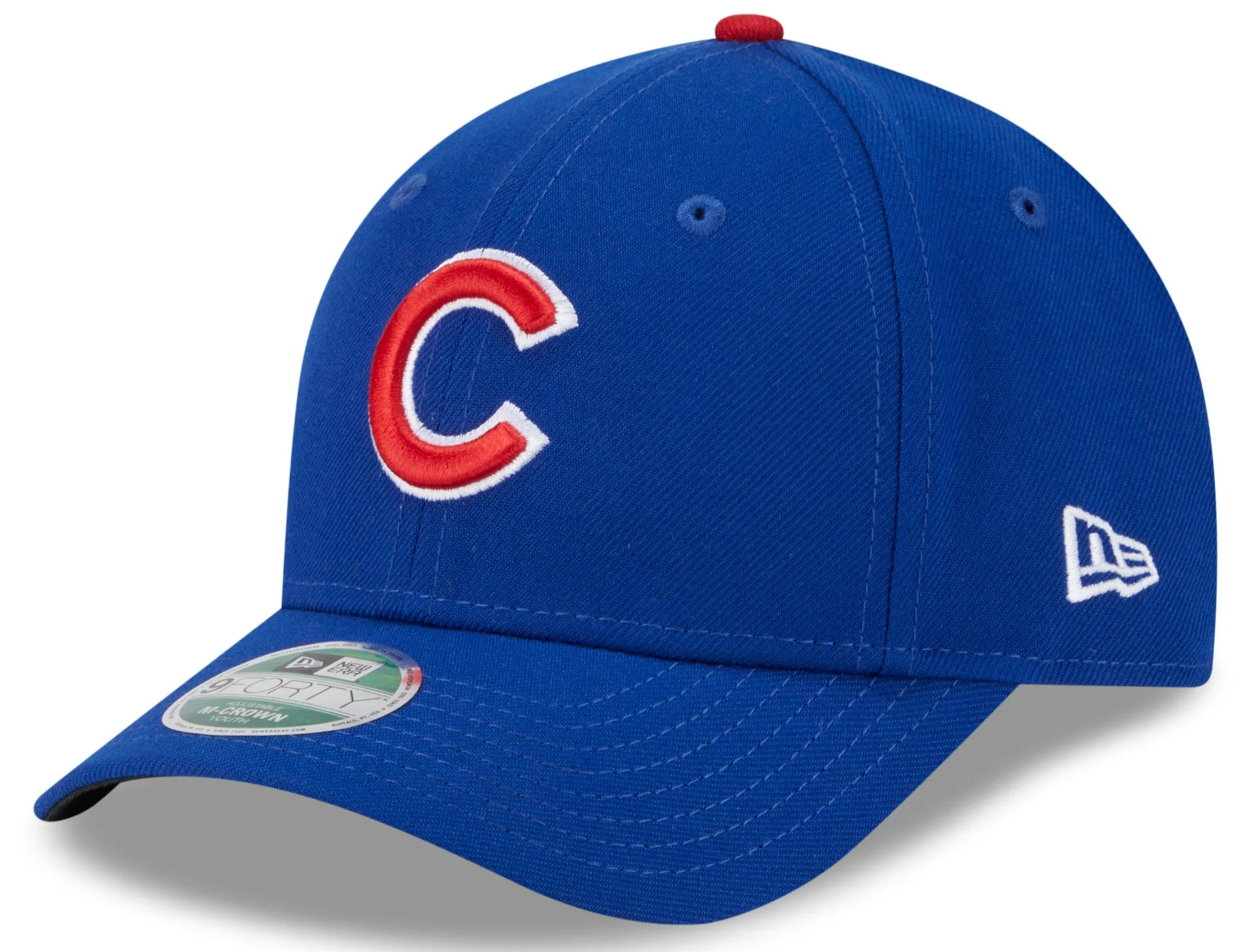 Youth Chicago Cubs Royal New Era Player Replica M-Crown 9FORTY Adjustable Hat