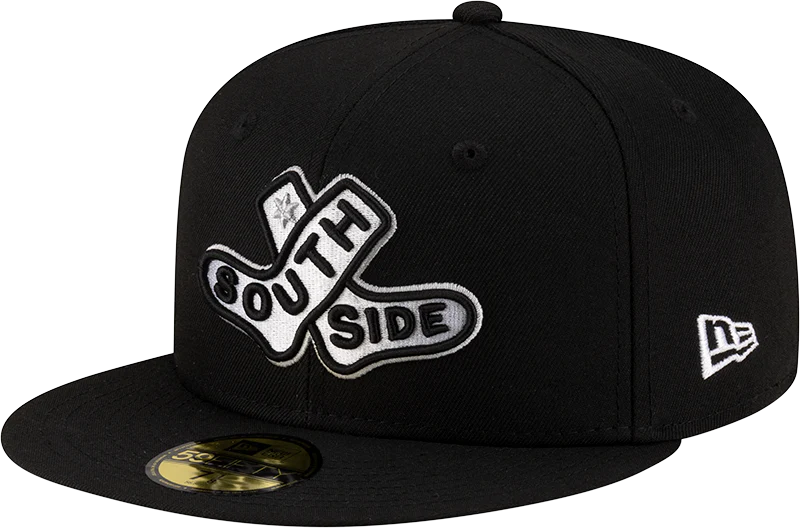 Chicago White Sox New Era 2025 City Connect Batting Practice Team Color 59FIFTY Fitted Hat -Black