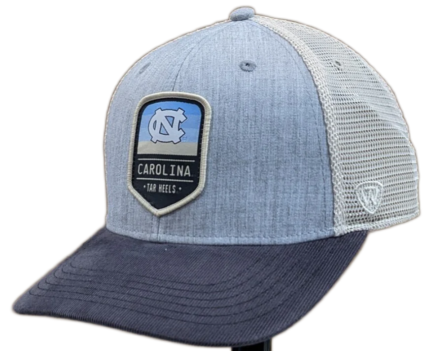North Carolina Tar Heels Steel Heather Trucker Adjustable Top of the World Hat