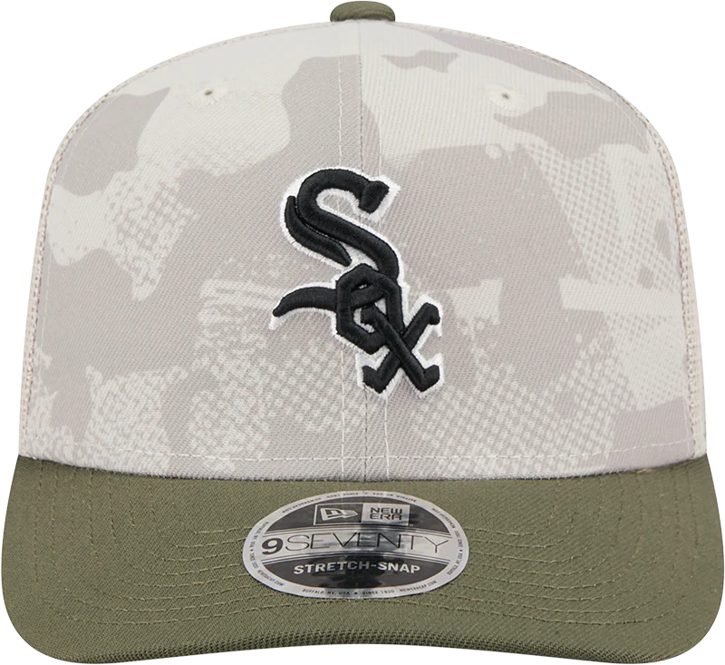 Chicago White Sox New Era Camo 2025 Armed Forces Day 9SEVENTY Trucker Hat