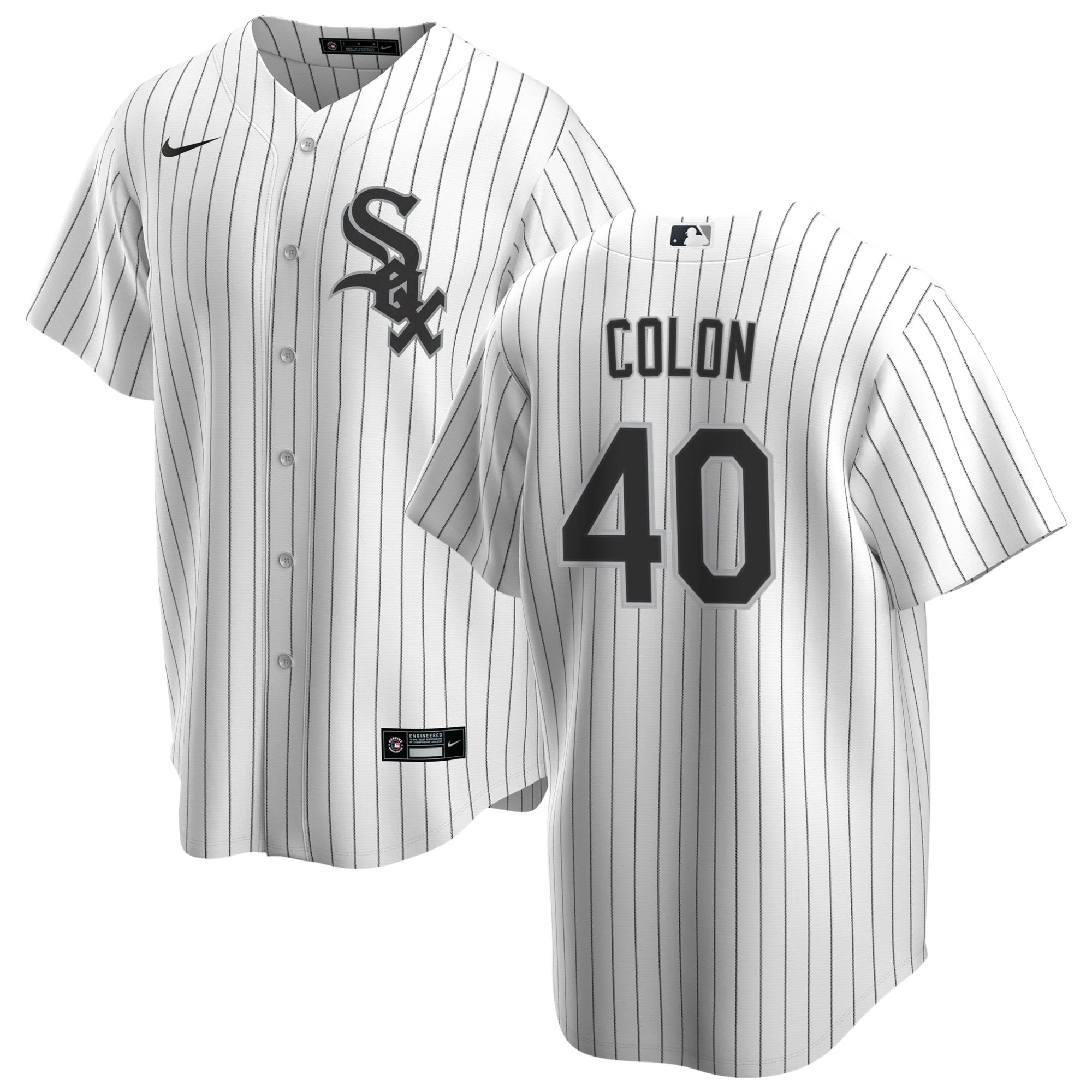 NIKE Men's Bartolo Colón Chicago White Sox White Home Premium Twill Replica Jersey