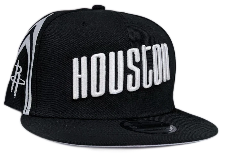 Houston Rockets NBA 2021-2022 City Edition Black New Era 9FIFTY Snapback Adjustable Hat