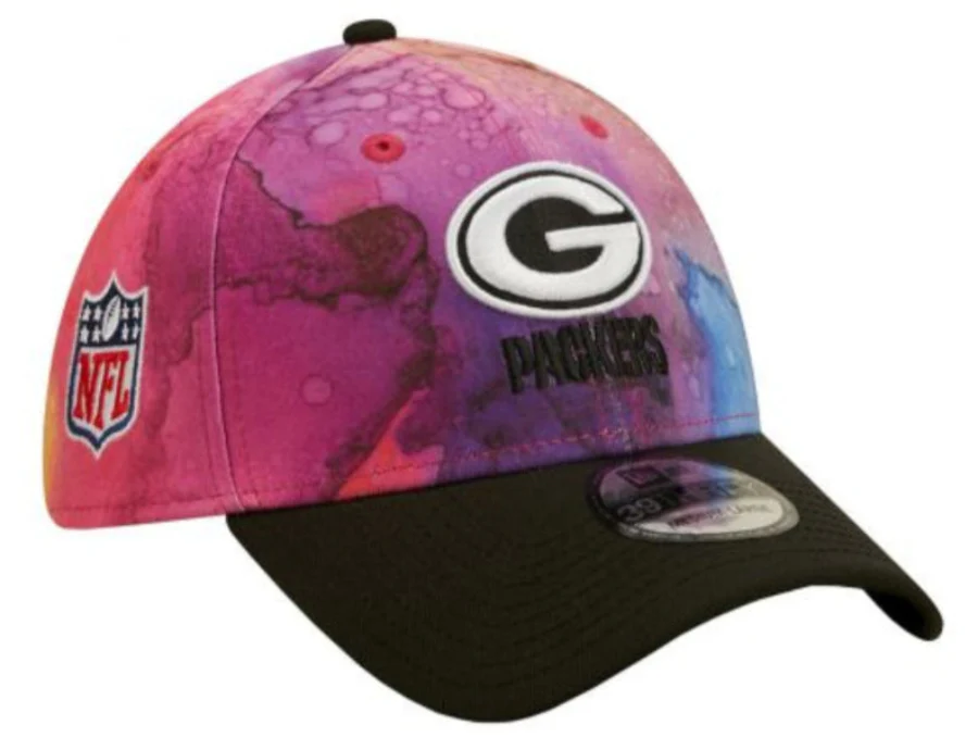 Men's Green Bay Packers New Era Crucial Catch 2022 NFL Sideline Ink 39THIRTY Flex Hat