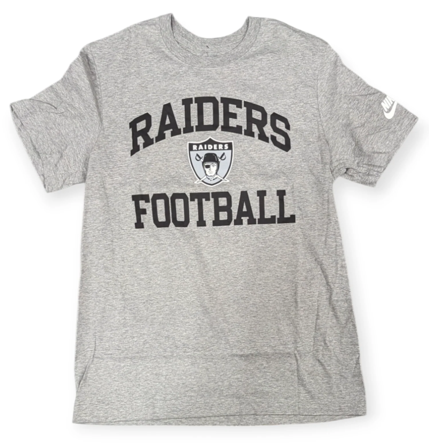 Men's Las Vegas Raiders Gray Logo Essential Tee
