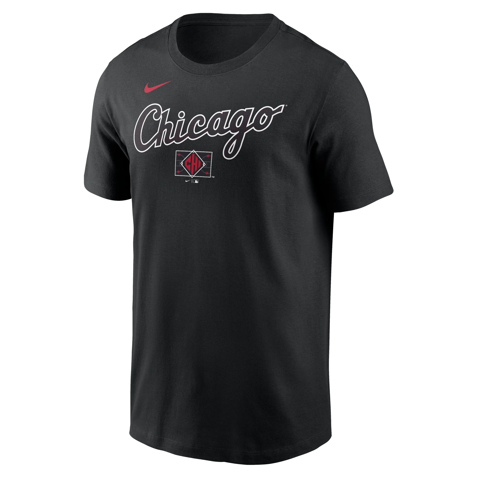 Nike Men's Chicago White Sox 2025 City Connect Black Wordmark T-Shirt