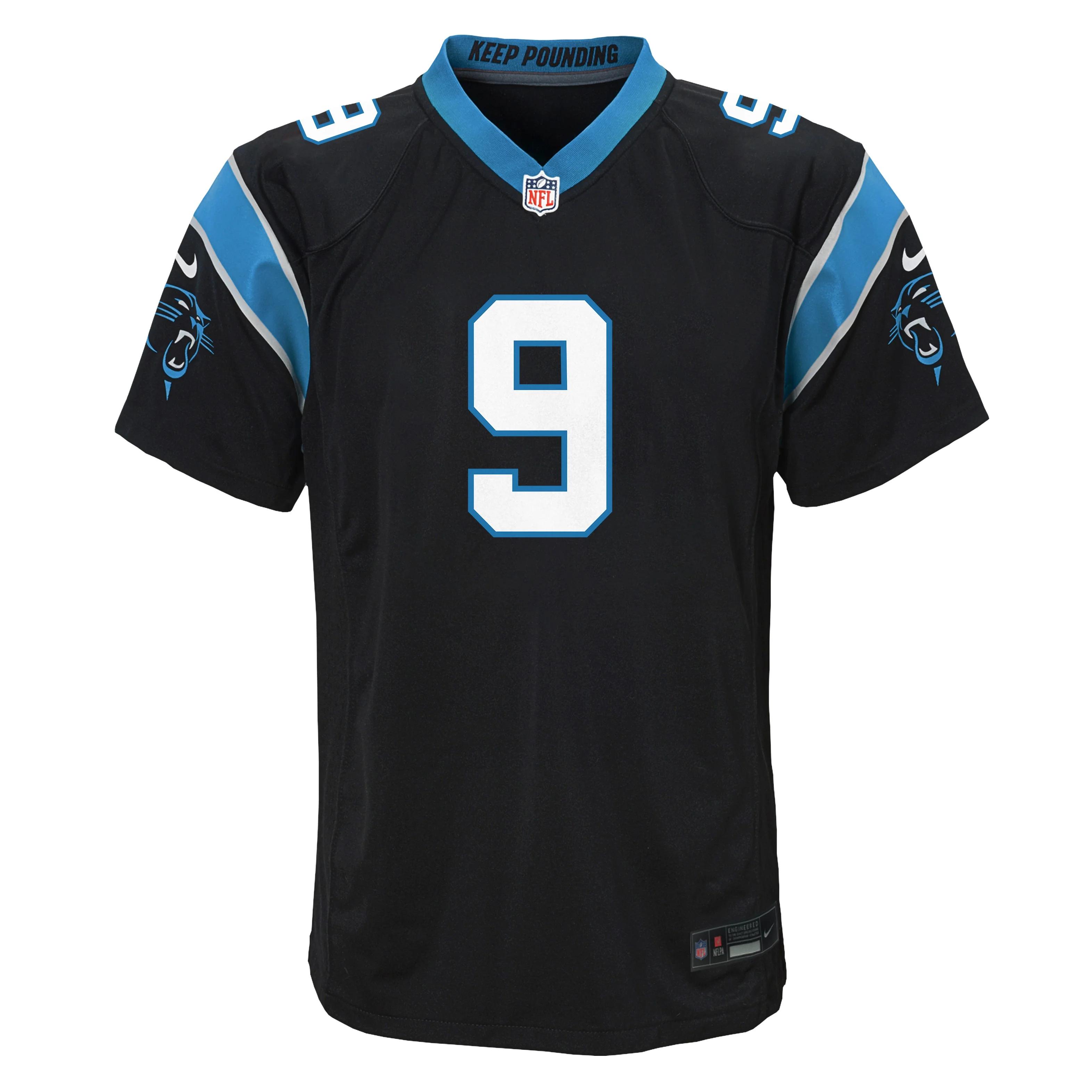 Youth Carolina Panthers Bryce Young Nike Black Game Jersey