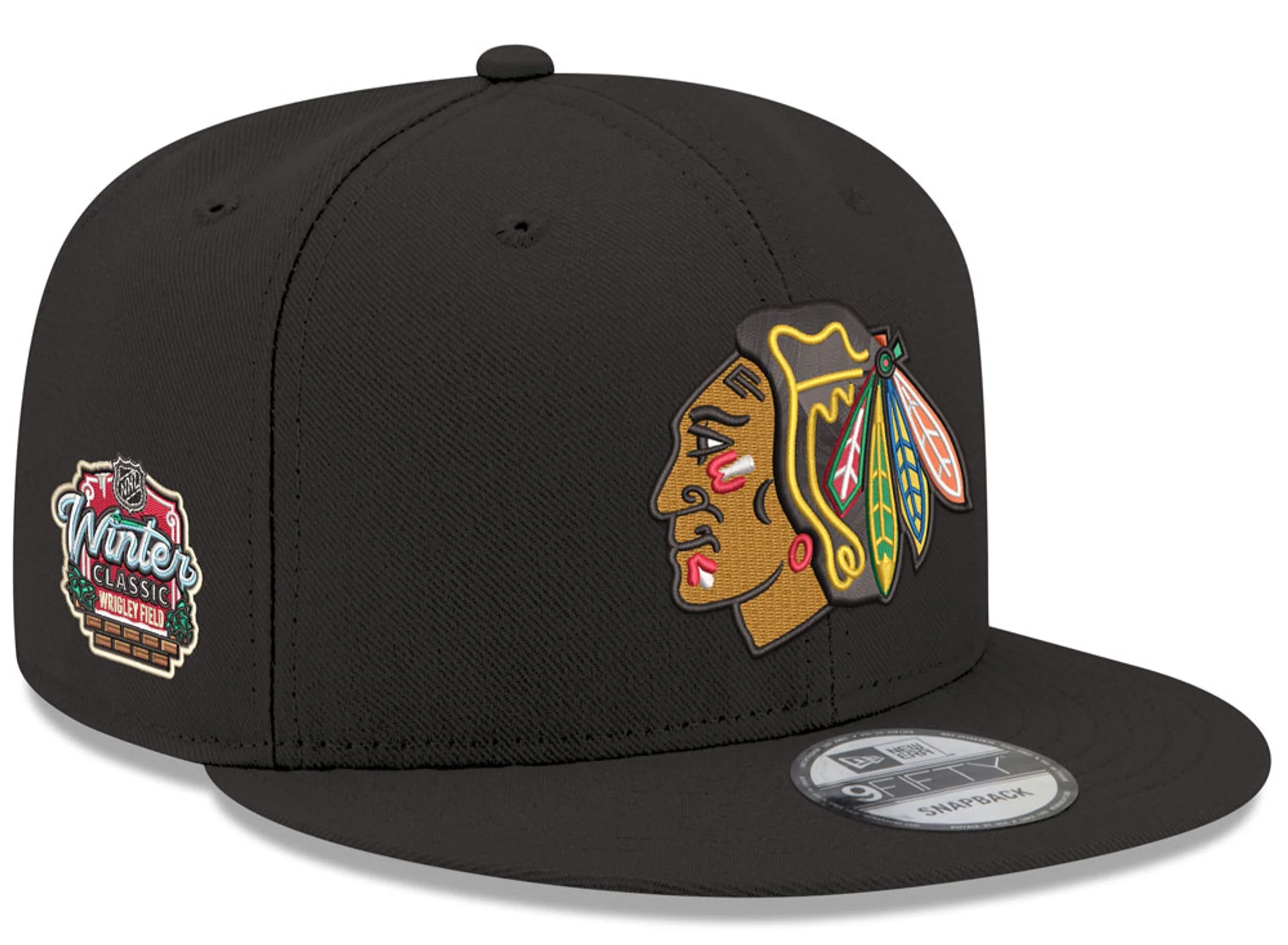 Chicago Blackhawks New Era Black 2025 Winter Classic 9FIFTY Adjustable Snapback Hat