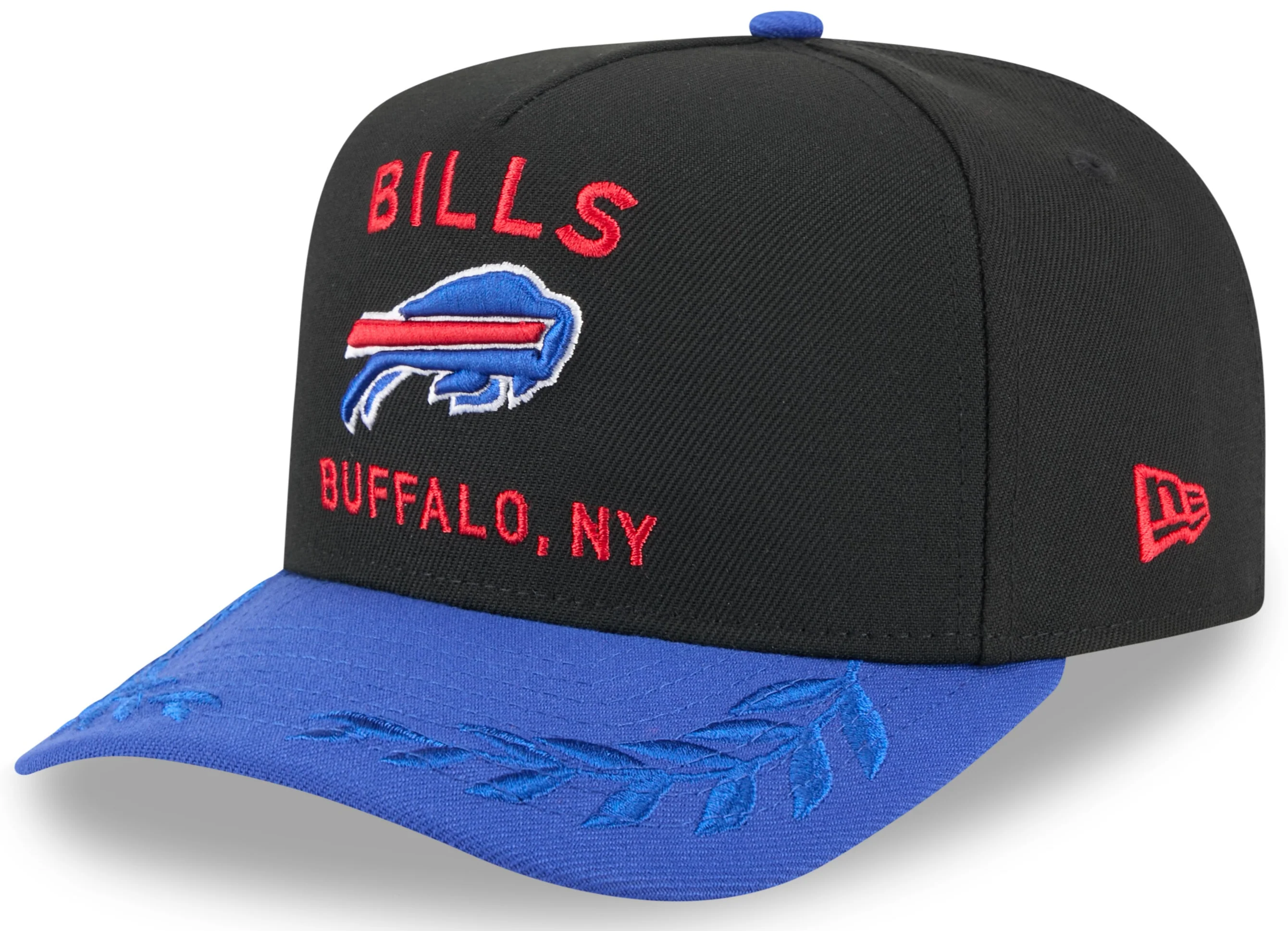 Men's Buffalo Bills New Era 2025 NFL Draft Black A-Frame 9FIFTY Snapback Adjustable Hat