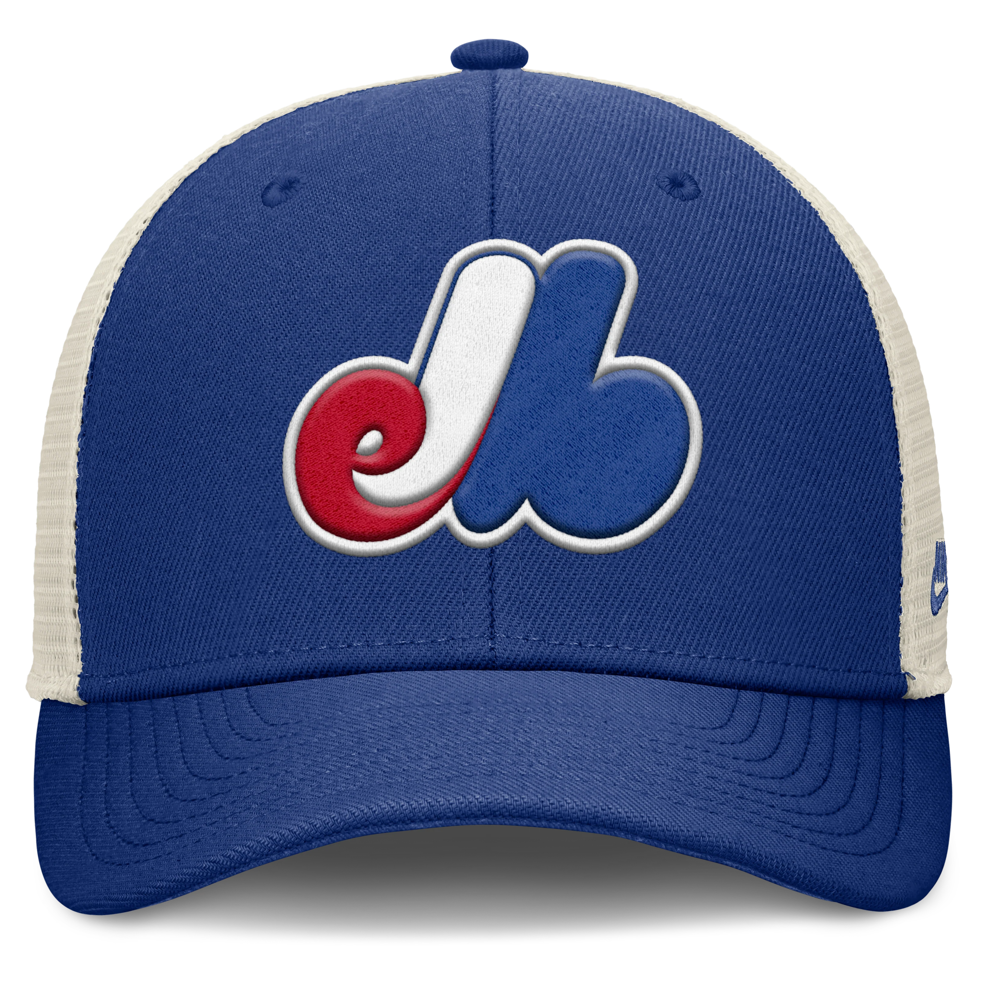 Montreal Expos Nike Rise Royal Adjustable Snapback Trucker Hat