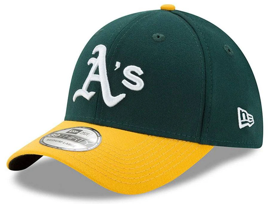 Men's Oakland Athletics New Era Green/Yellow MLB Team Classic 39THIRTY Flex Hat