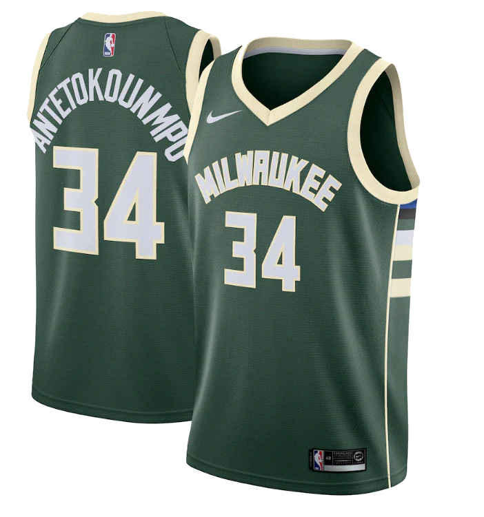 Youth Milwaukee Bucks Giannis Antetokounmpo Nike Green Swingman Jersey - Icon Edition