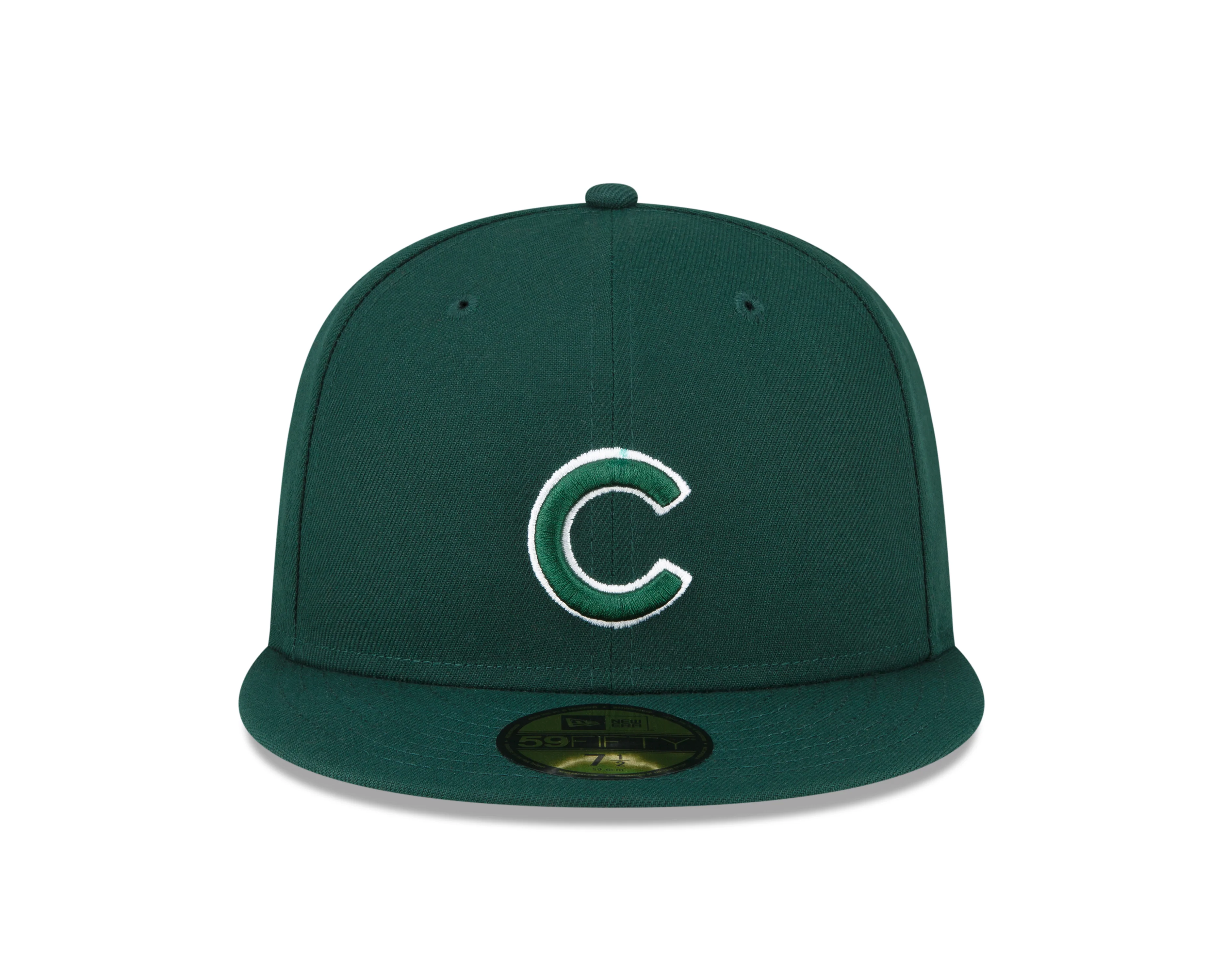 Men's Chicago Cubs Basic New Era Dark Green 59FIFTY Fitted Hat