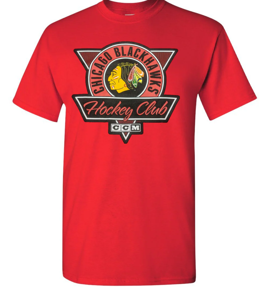 Men's Chicago Blackhawks CCM Regulator Brushed Red Tee