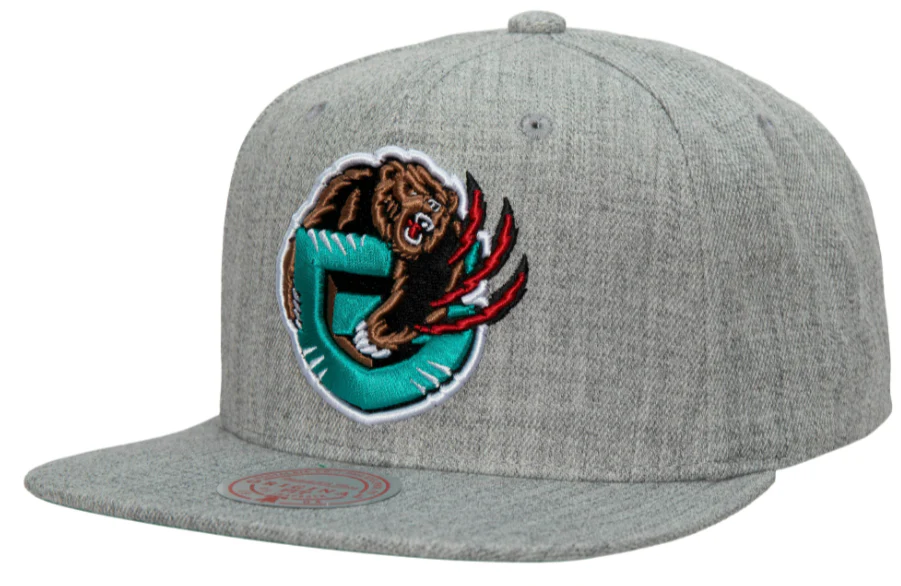 Vancover Grizzlies HWC Team Gray Heather 2.0 Mitchell & Ness Snapback Hat