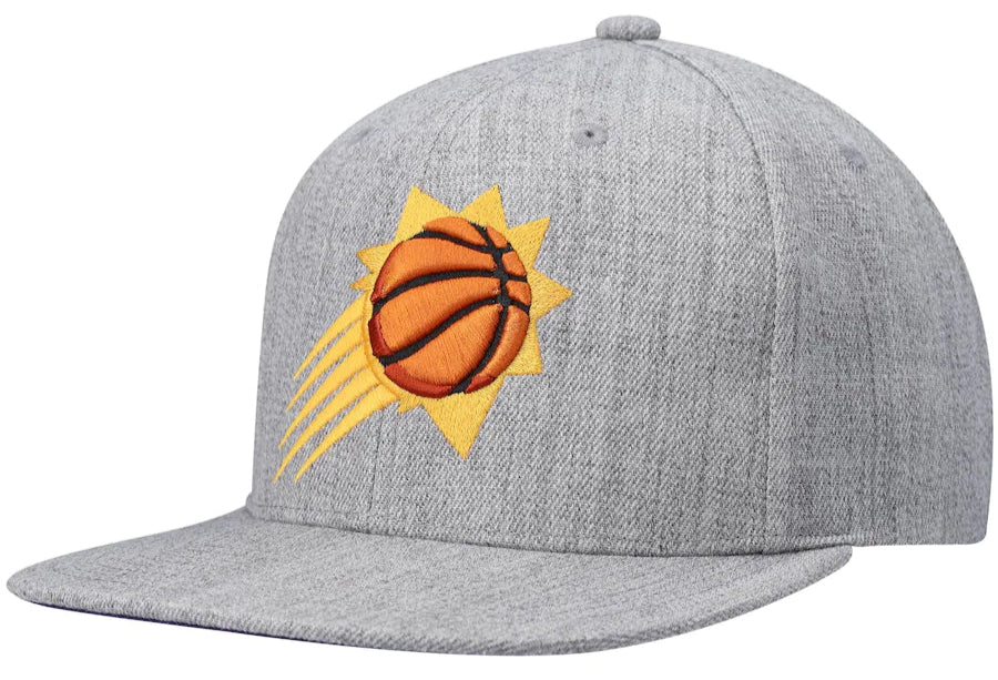 Phoenix Suns Gray Heather 2.0 Mitchell & Ness Snapback Hat