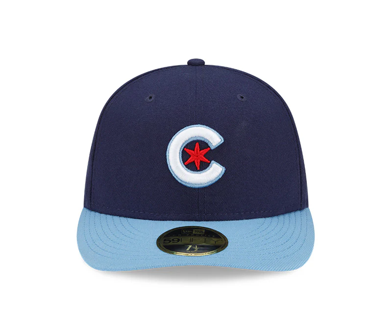 Men's Chicago Cubs New Era Navy/Light Blue City Connect Low Profile 59FIFTY Fitted Hat