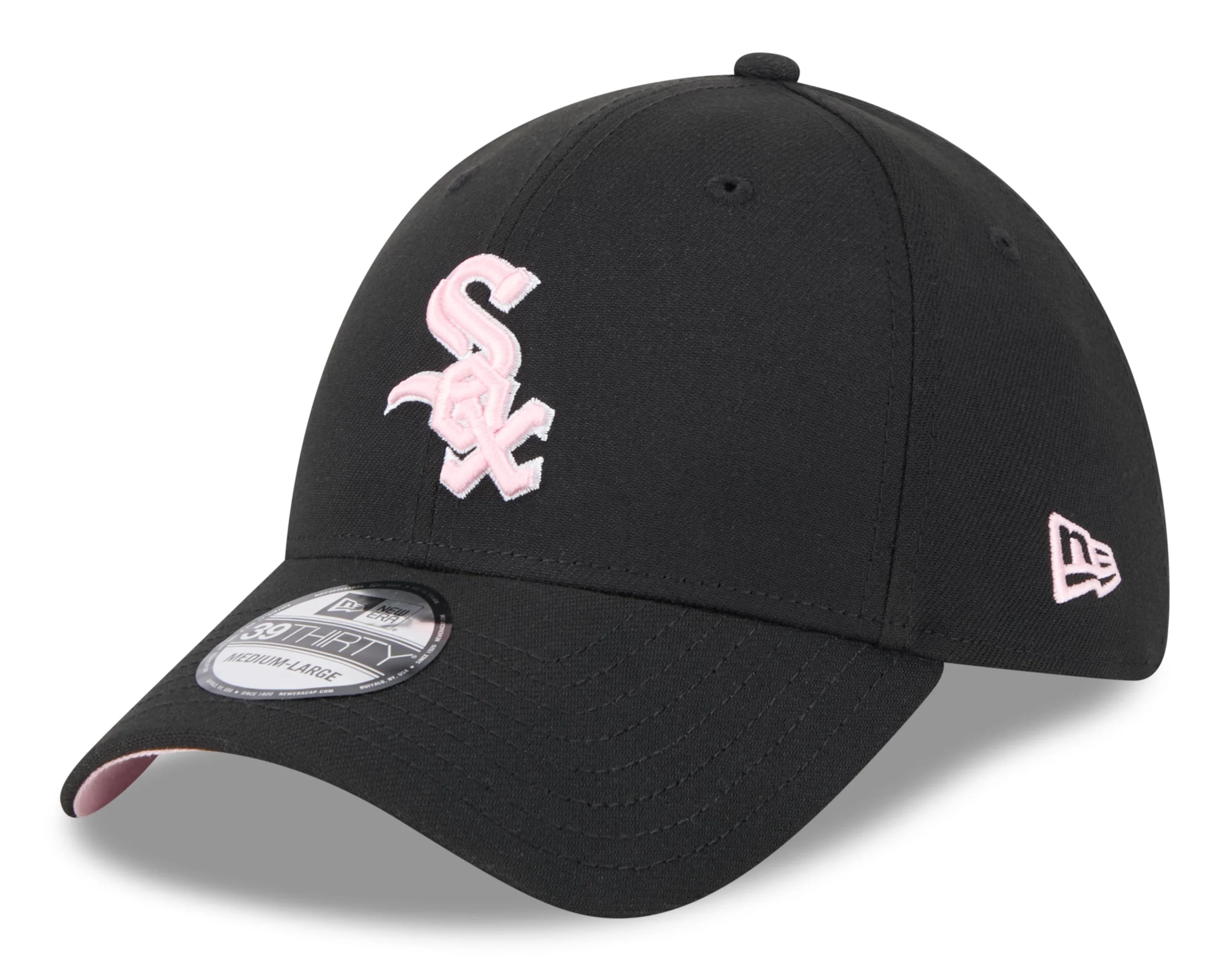 Men's Chicago White Sox New Era Black 2024 Mother's Day 39THIRTY Flex Hat