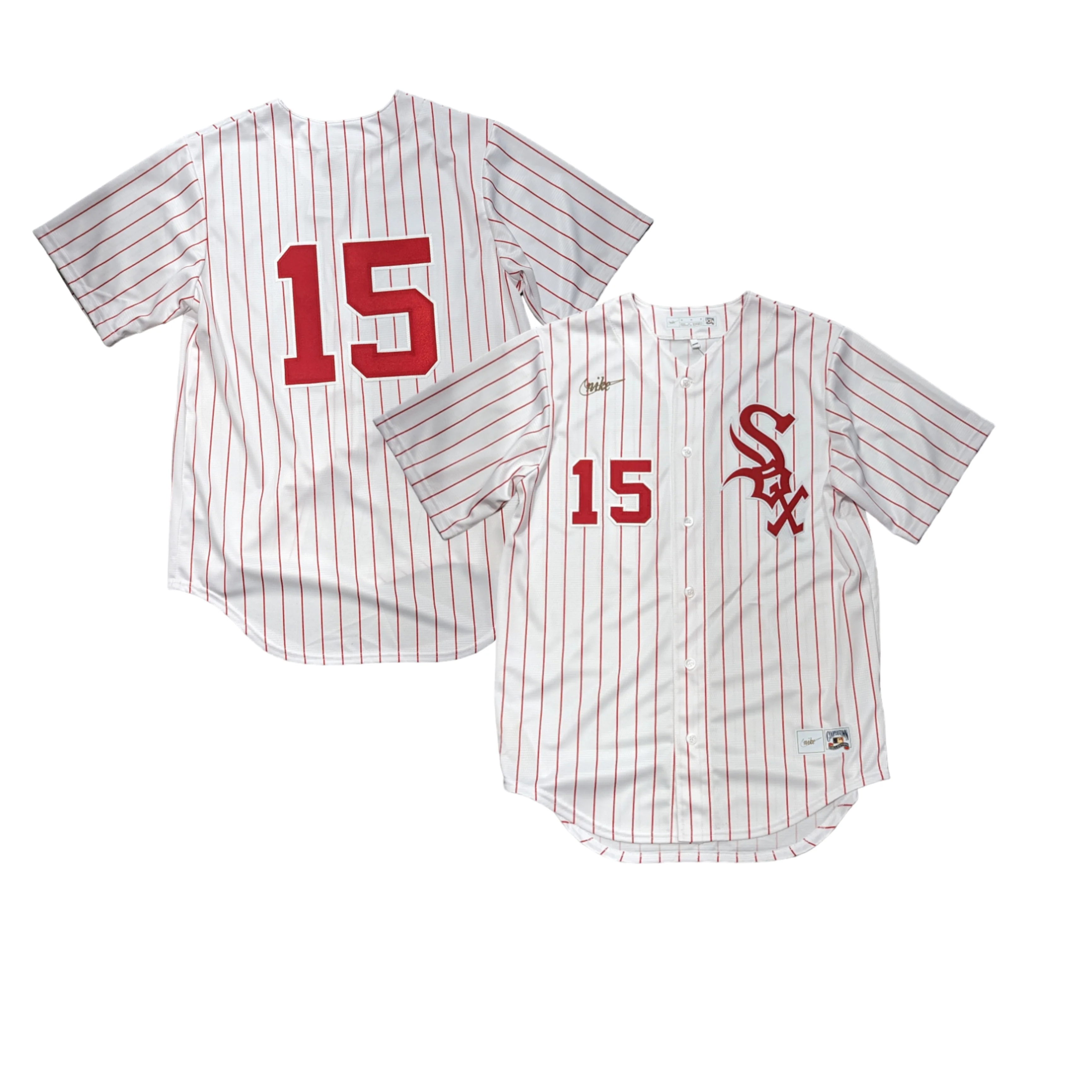 Men's Dick Allen Chicago White Sox Cooperstown Home White/Red 1972 Premium Stitch Replica Jersey