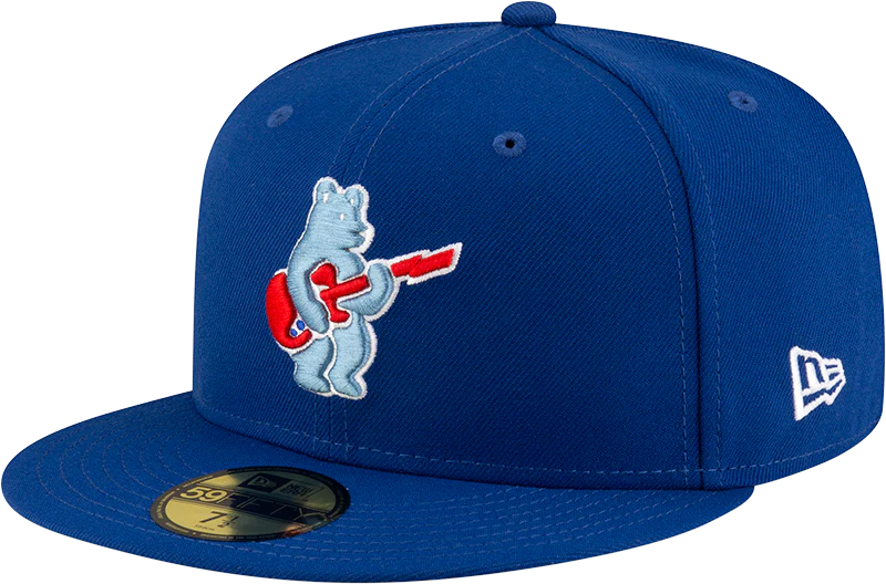 Men's Chicago Cubs New Era Royal Alternate Guitar Bear BP 59FIFTY Fitted Hat