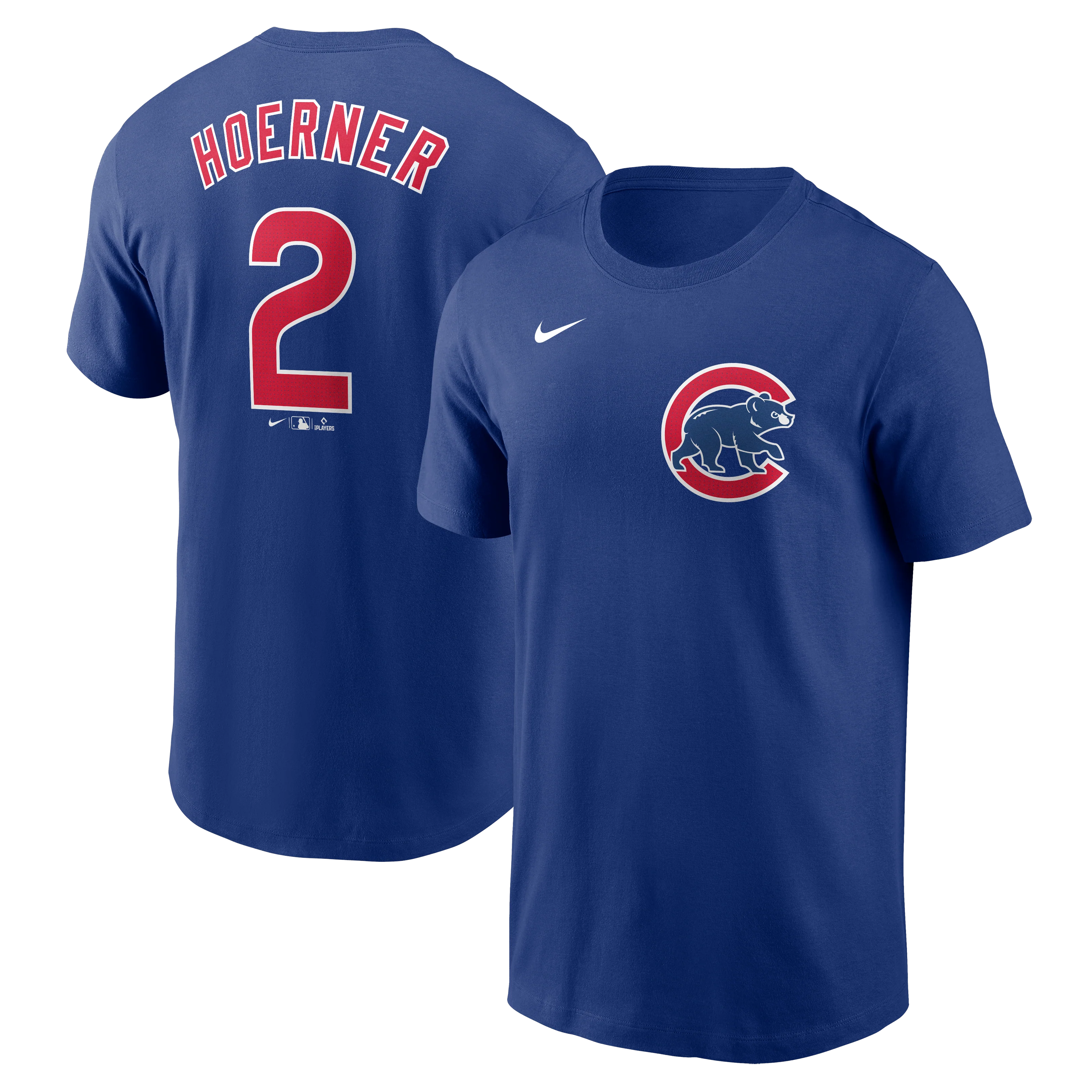 Men's Nico Hoerner Chicago Cubs Nike Royal Blue Name and Number T-Shirt
