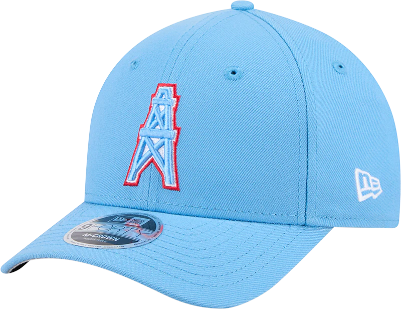Houston Oilers New Era Baby Blue Primary 9FORTY M-Crown Adjustable Hat