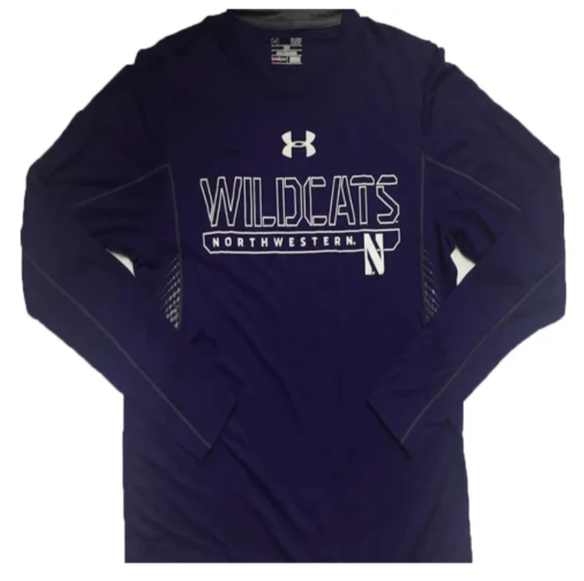 Men's Under Armour Northwestern Wildcats Limitless HeatGear Purple Long Sleeve T-Shirt