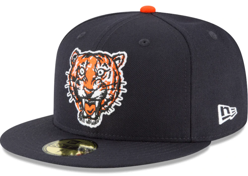 Men's Detroit Tigers New Era Navy Cooperstown Collection Wool 59FIFTY Fitted Hat