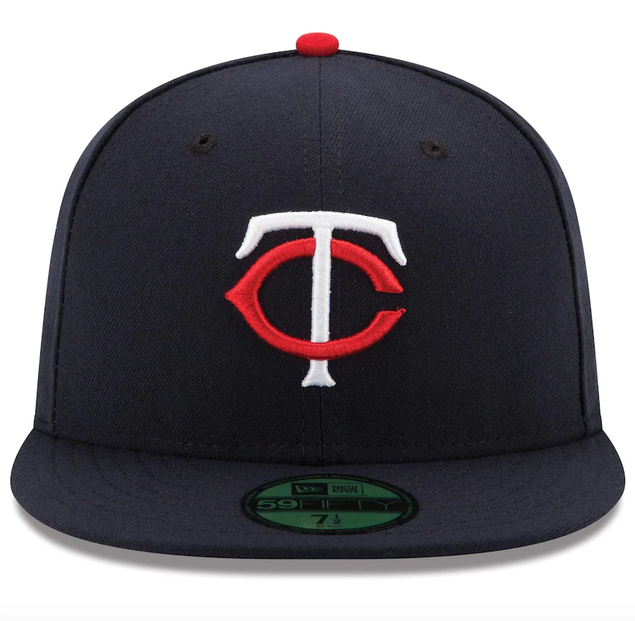 Men's Minnesota Twins New Era Navy Home Authentic Collection On-Field 59FIFTY Fitted Hat