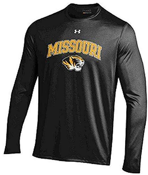 NCAA Missouri Tigers Men's Under Armour Long Sleeve Sleeve Performance NuTech Tee