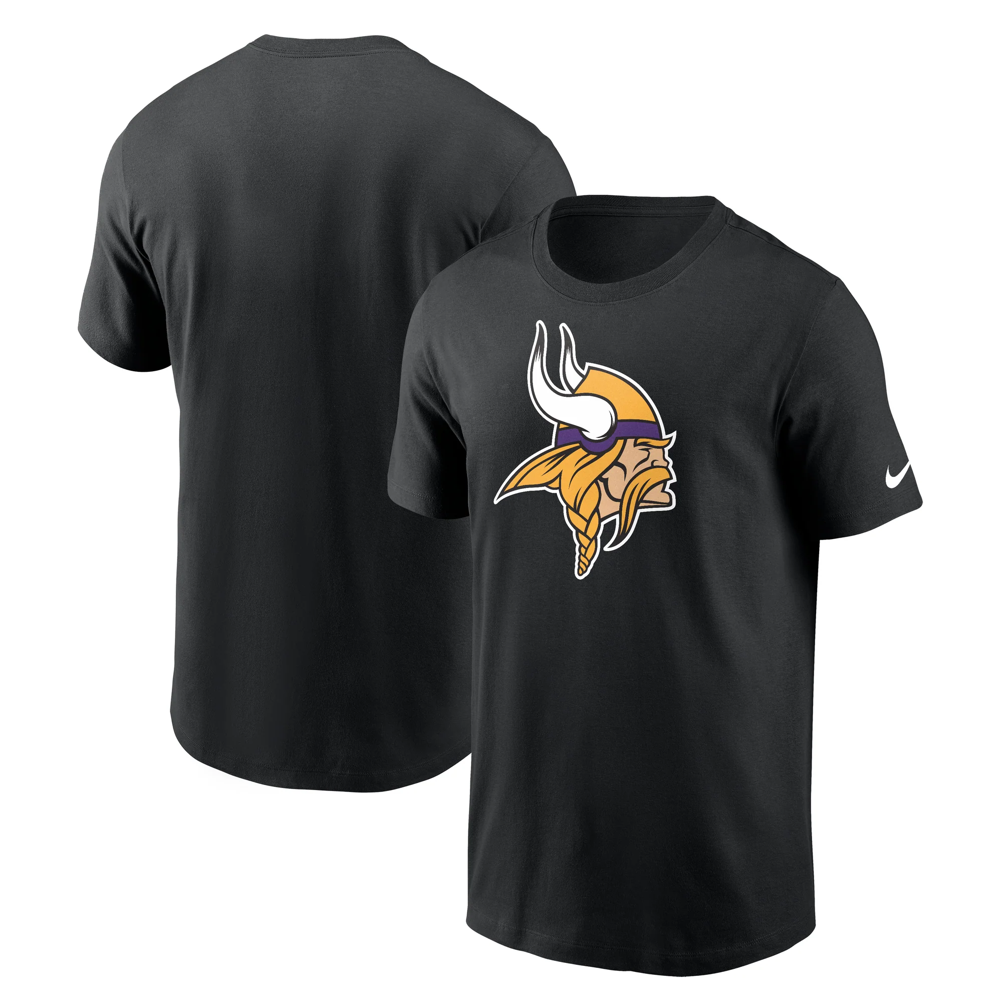 Men's Nike Minnesota Vikings Black Team Logo T-Shirt