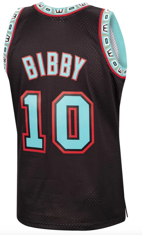 Men's Mike Bibby Vancouver Grizzlies Mitchell & Ness 1998-99 Hardwood Classics Reload Swingman Jersey - Black