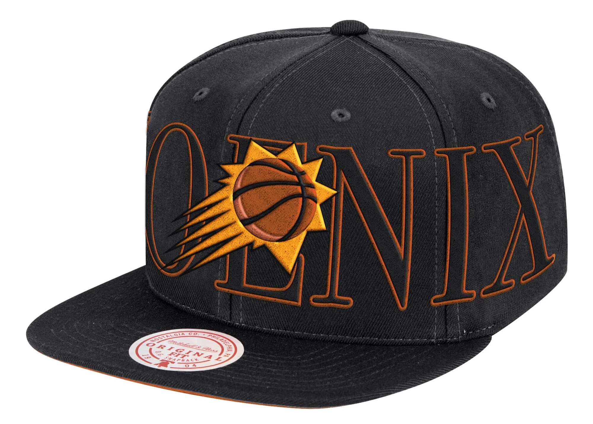 Men's Mitchell & Ness Black Phoenix Suns Winner Circle Snapback Hat