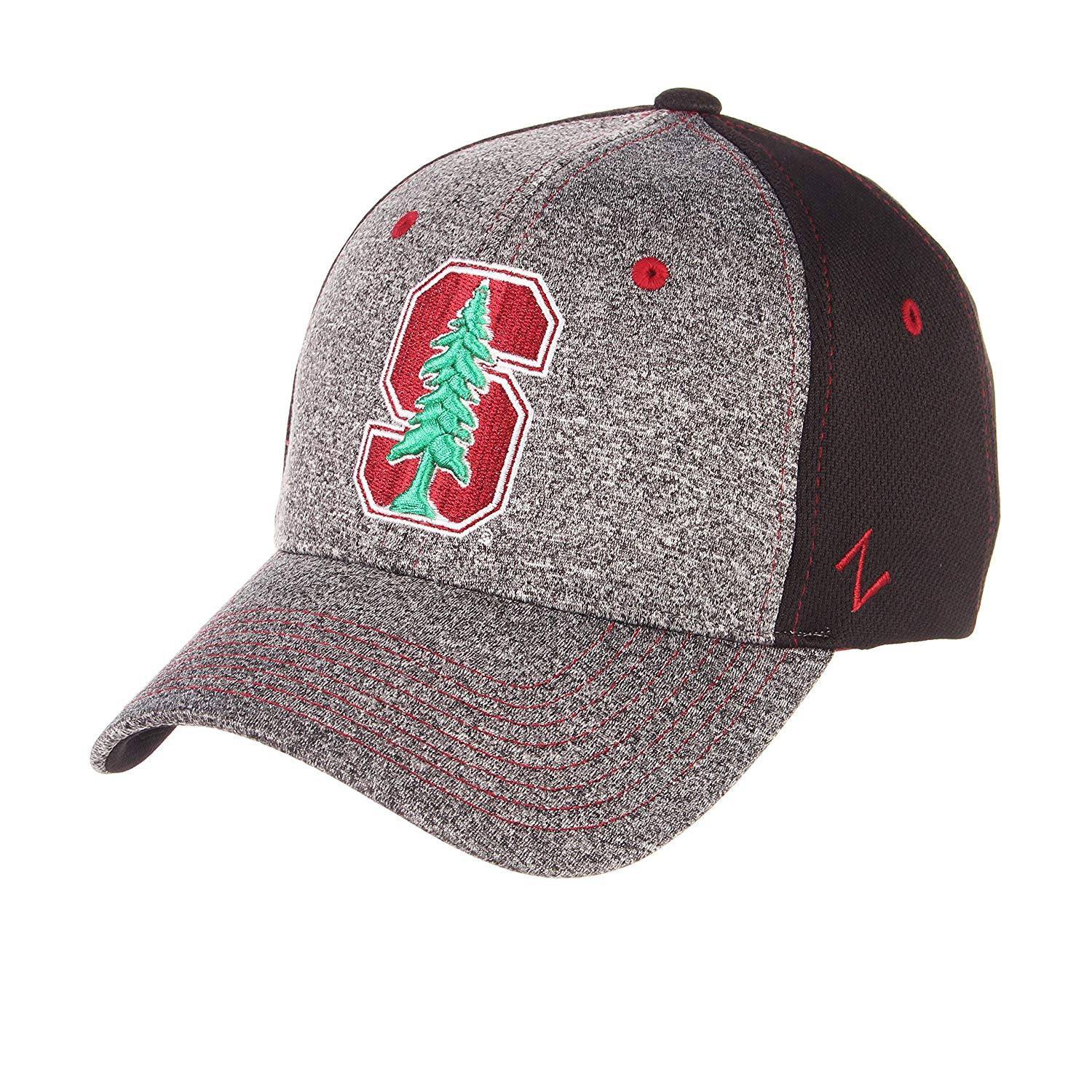 Stanford Cardinal Zephyr Graphite Two Tone Stretch Fit Hat