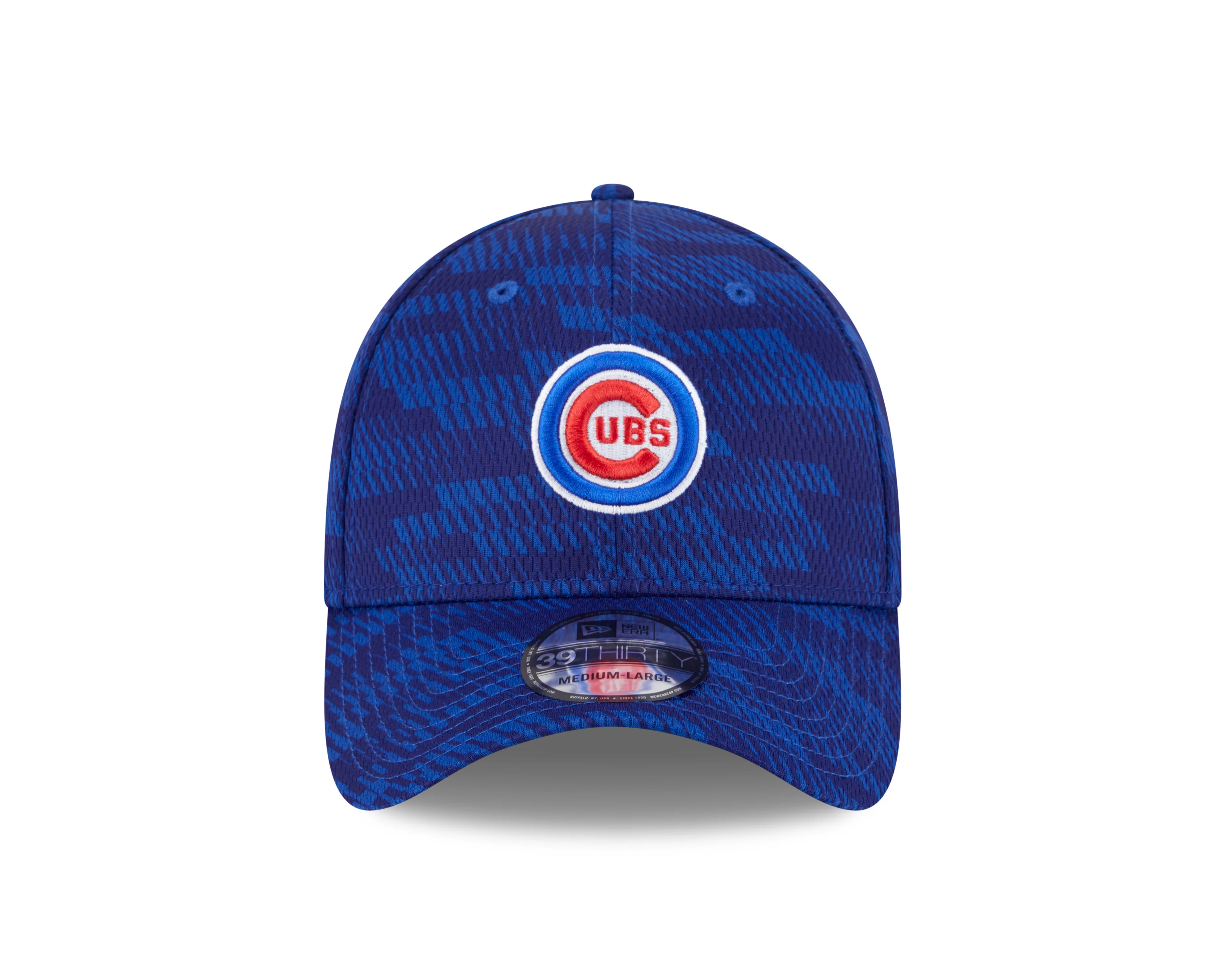 Chicago Cubs Royal 2025 Clubhouse Bullseye Logo Alternate New Era 39THIRTY Flex Hat