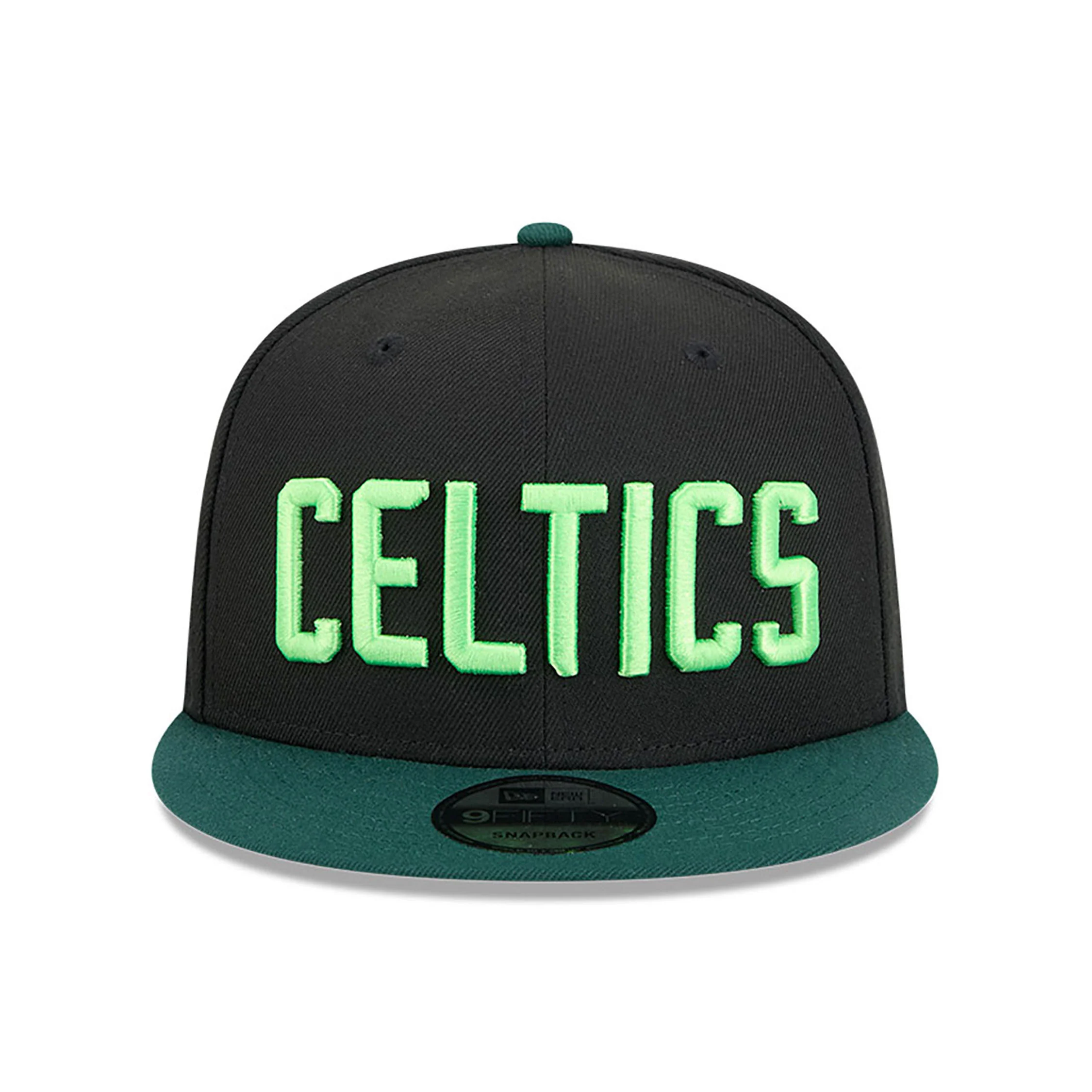 Boston Celtics New Era 2024 City Edition Black/Green 9FIFTY Adjustable Hat