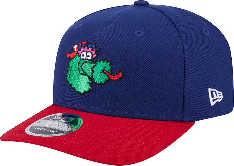 Philadelphia Phillies Blue/Red Phanatic New Era 9SEVENTY Stretch Snap Adjustable Hat