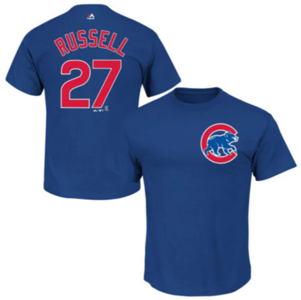 Child Chicago Cubs Addison Russell Chicago Cubs Player Tee By Majestic