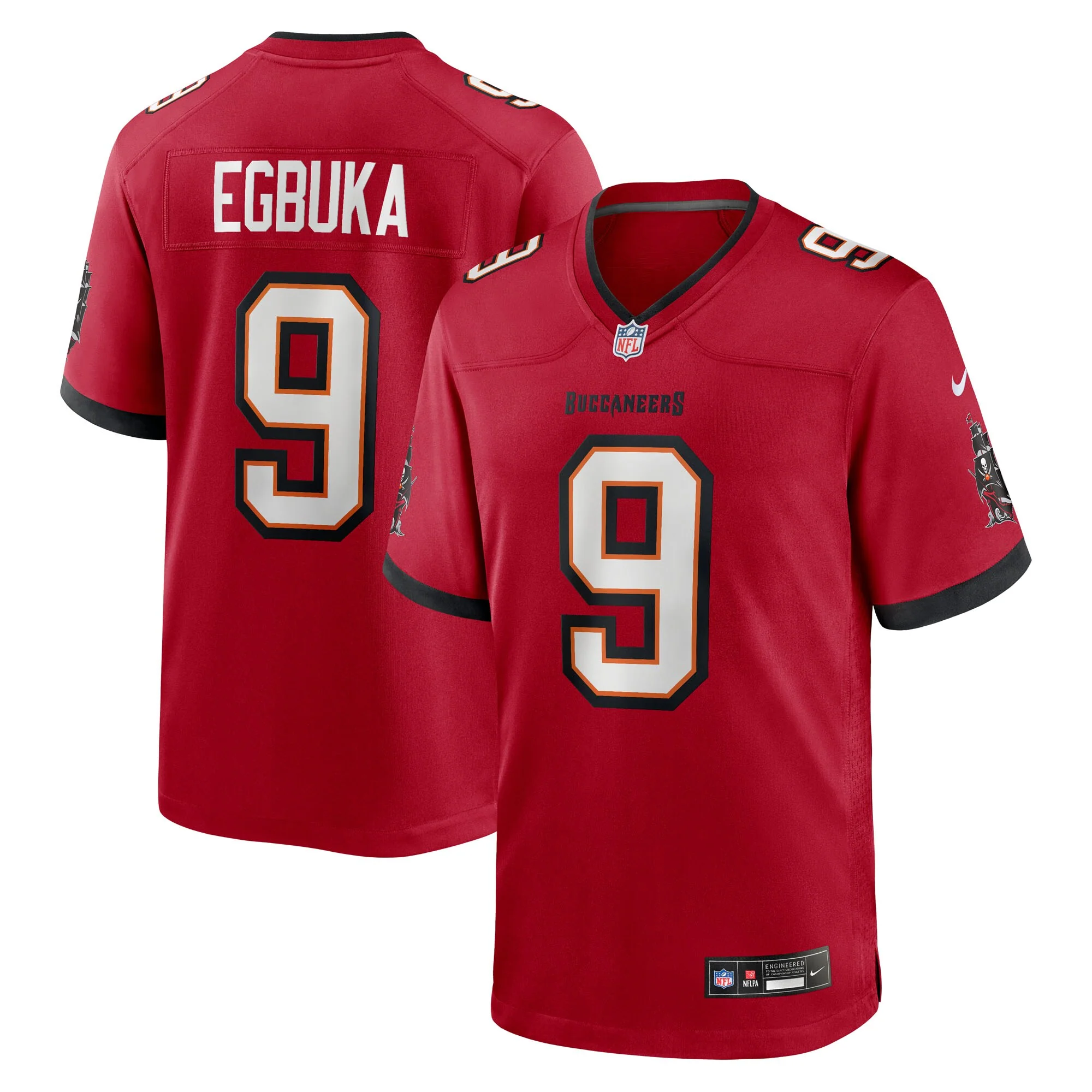 Youth Tampa Bay Buccaneers Emeka Egbuka Nike Red Nike Game Jersey