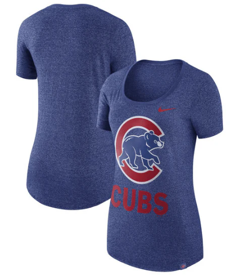 Chicago Cubs Nike Women's Marled Boyfriend 1.7 T-Shirt