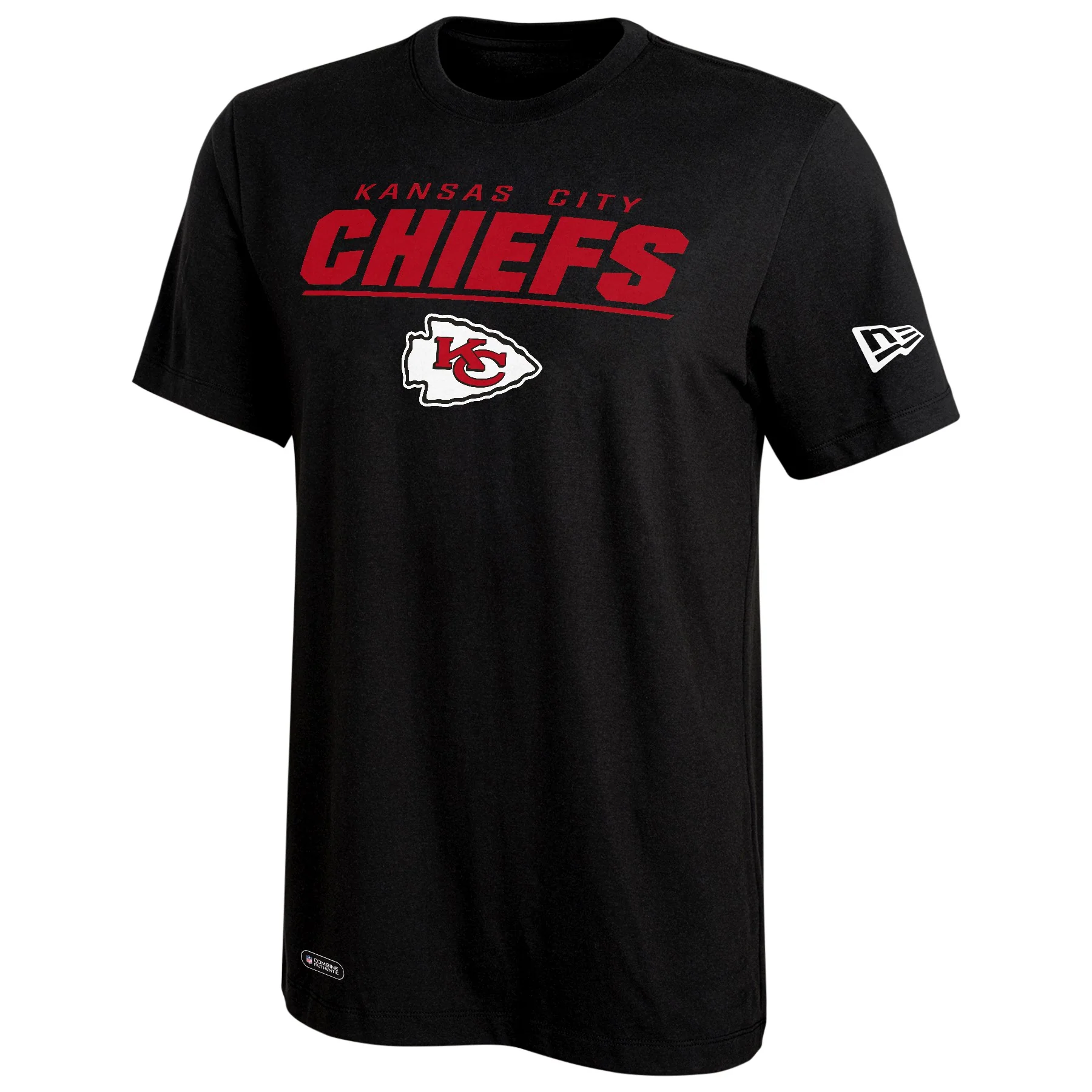 Men's Kansas City Chiefs Black New Era Stated Dri-Tek Tee