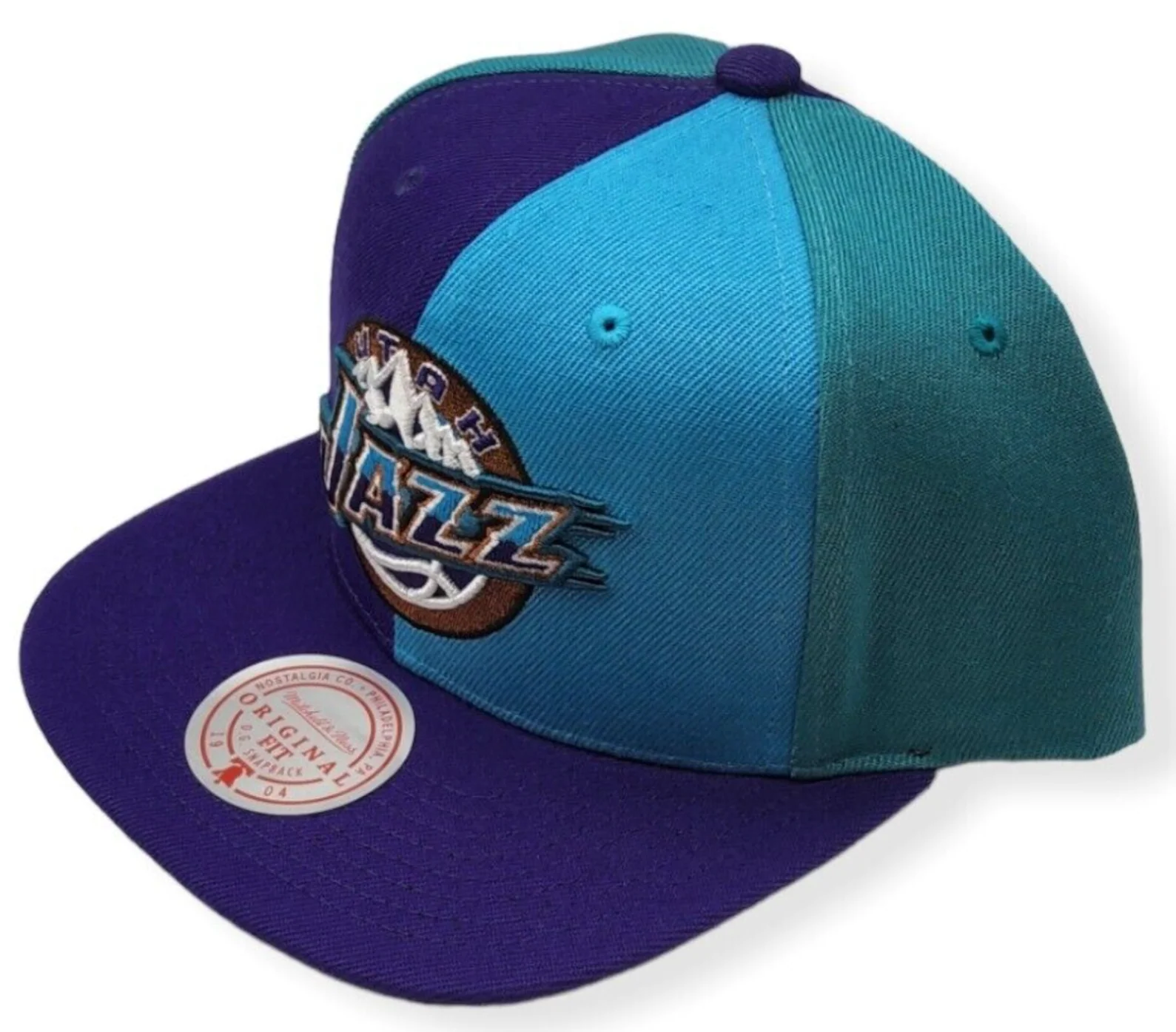 Men's Utah Jazz Mitchell & Ness NBA Pinwheel Snapback Hat