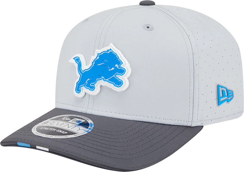 Men's Detroit Lions New Era Gray/Graphite 2025 NFL Training Camp 9SEVENTY Adjustable Hat