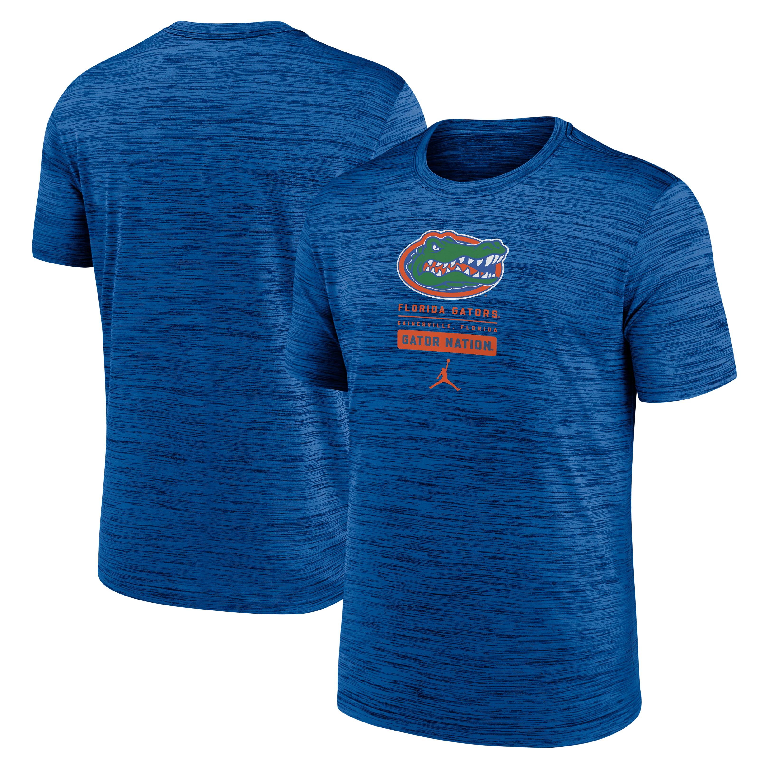 Florida Gators Nike Blue Jumpman Center Block T-Shirt