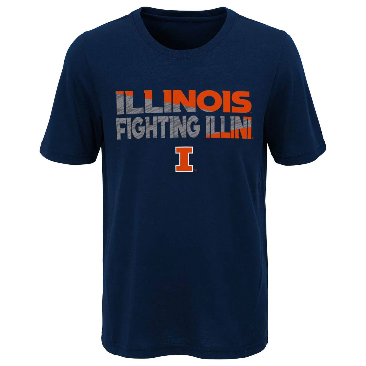 Youth Illinois Fighting Illini NCAA Navy Flux Dual Blend Tee