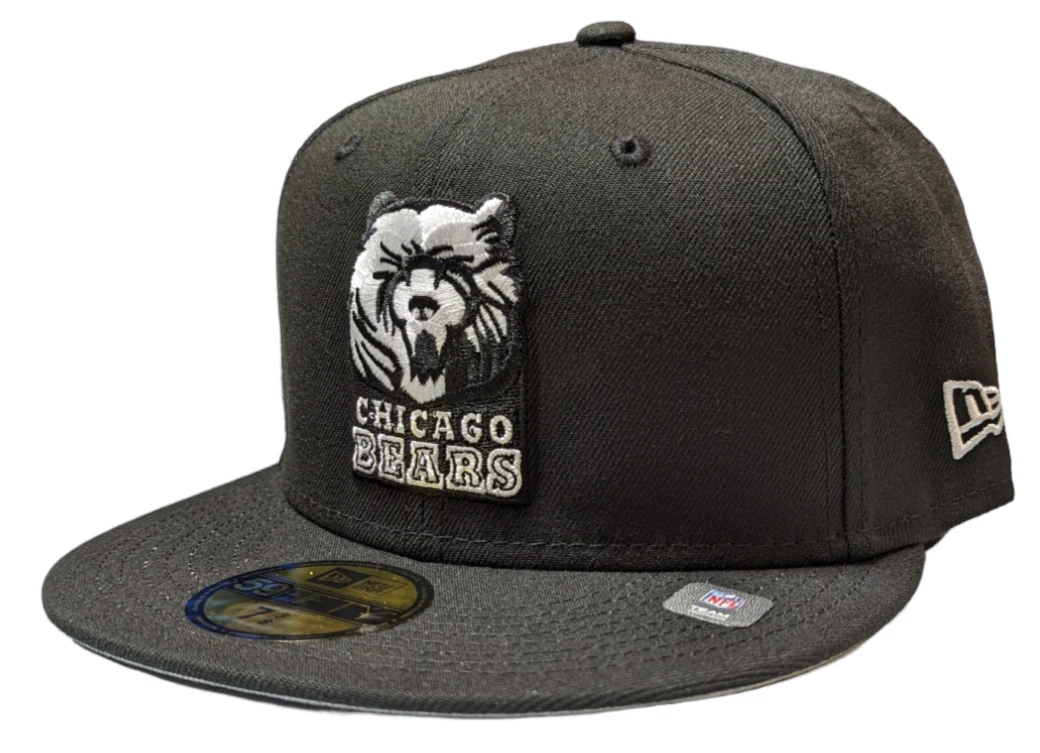 Chicago Bears Black Grizzley New Era 59FIFTY Fitted Hat